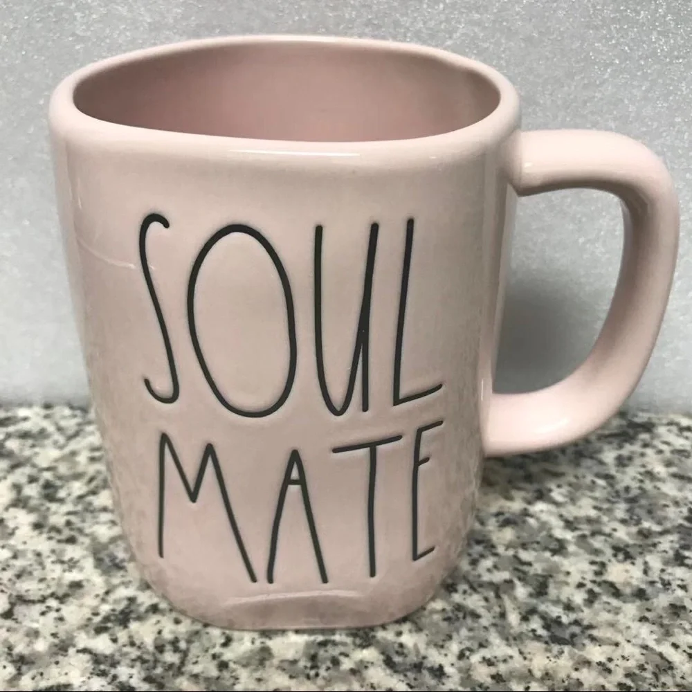 Rae Dunn Pink Soulmate Mug
